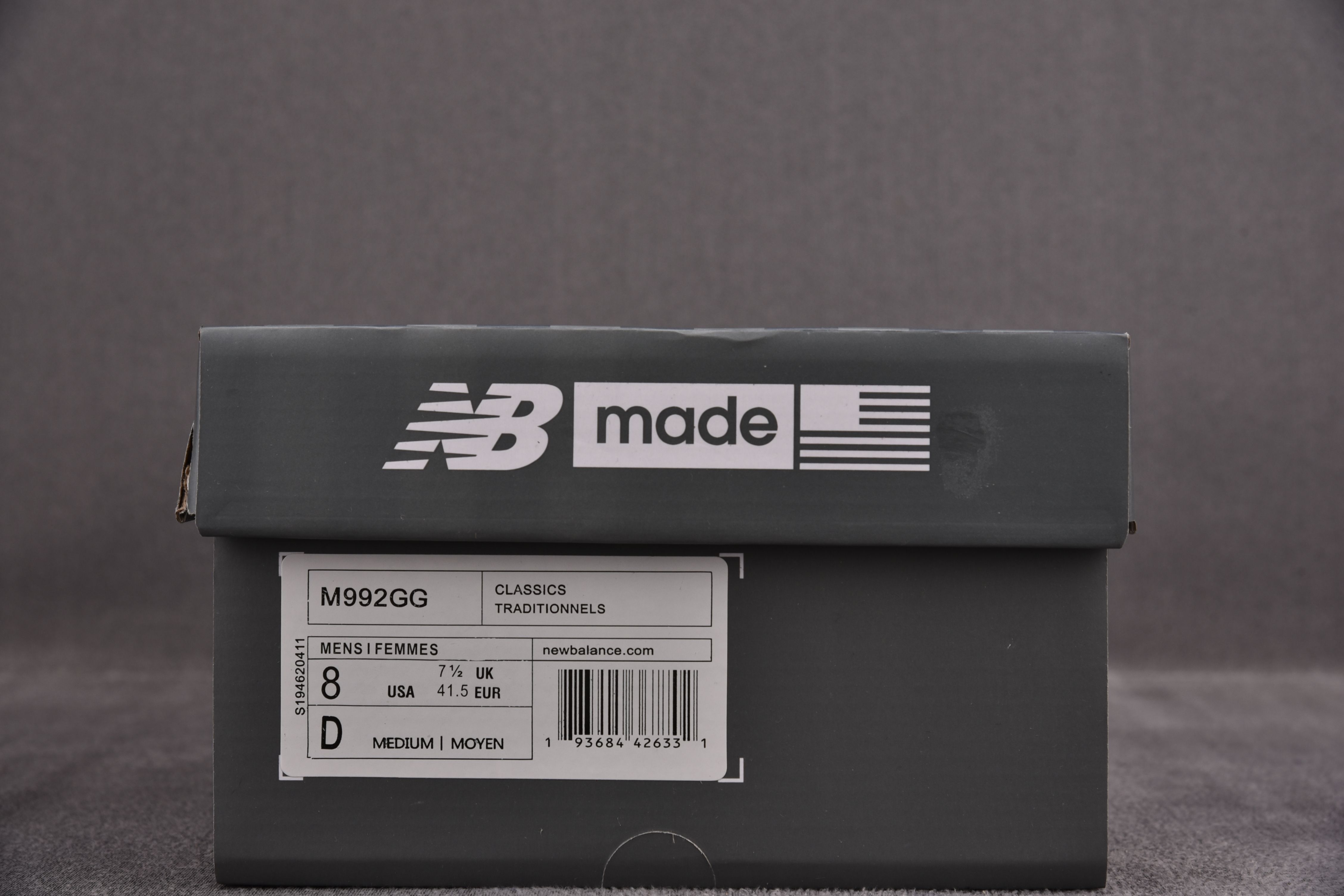 New Balance 992 Navy Grey