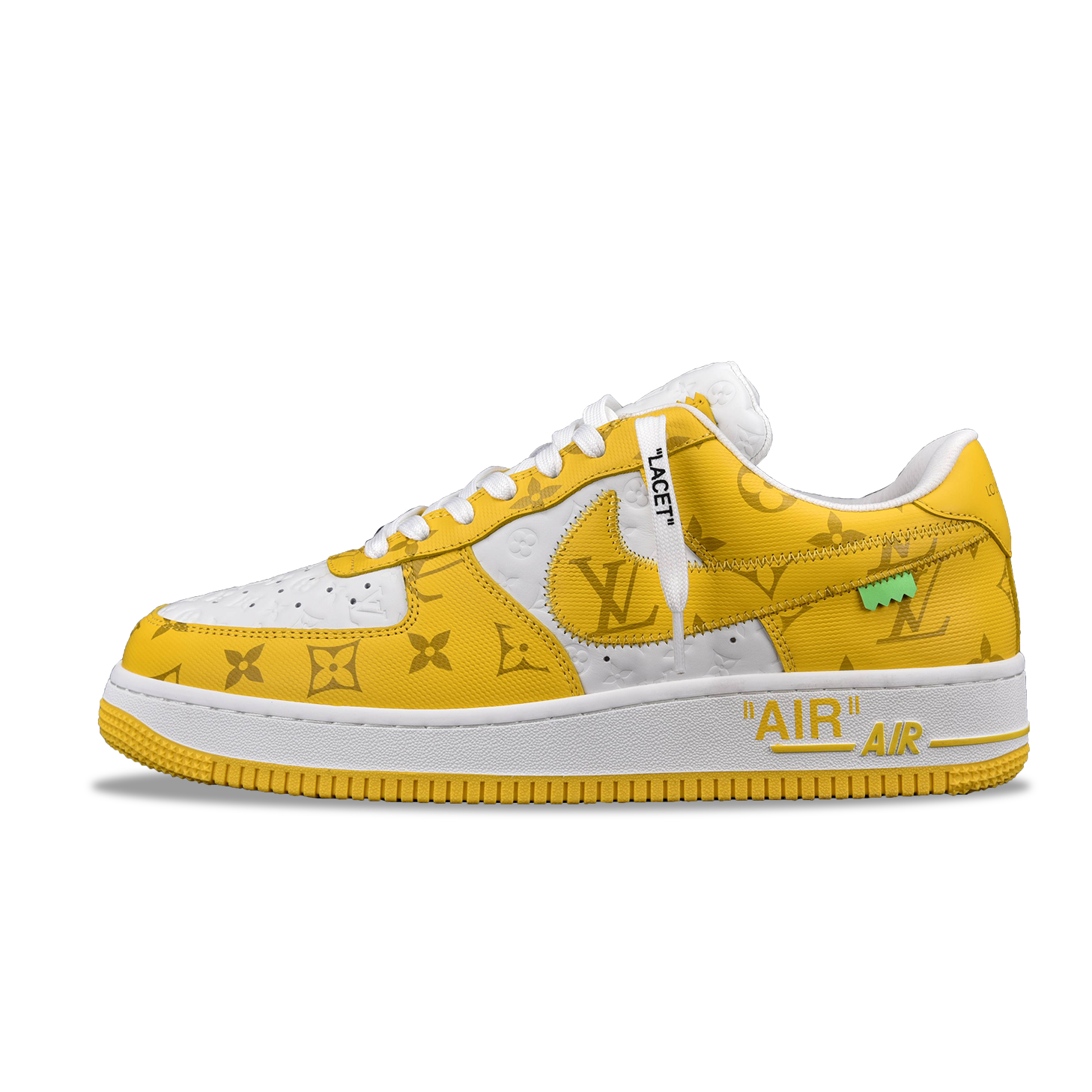 Nike Air Force 1 Low Louis Vuitton Royal Gray Yellow (Be careful about the size!!)