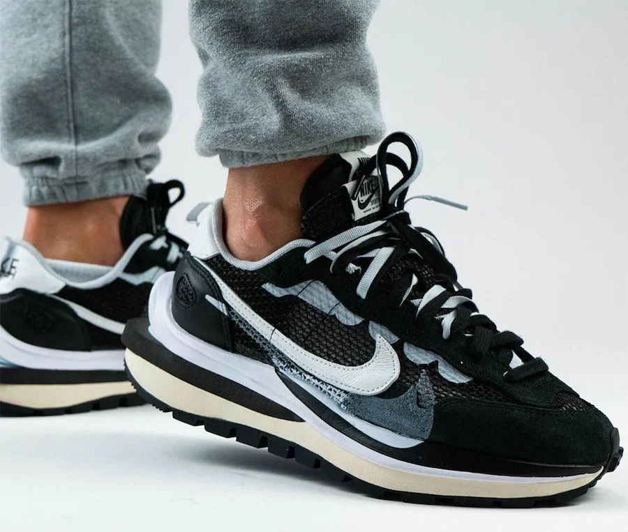 【Clearance】Nike VaporWaffle Sacai Black White（US7）