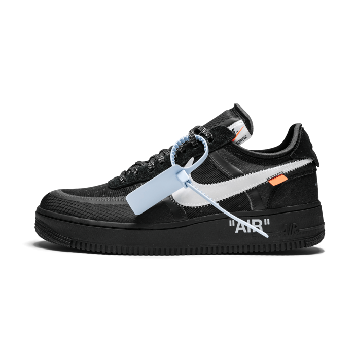【Clearance】Air Force 1 Low Off-White Black White (with Brown Off-White Box)（US10）