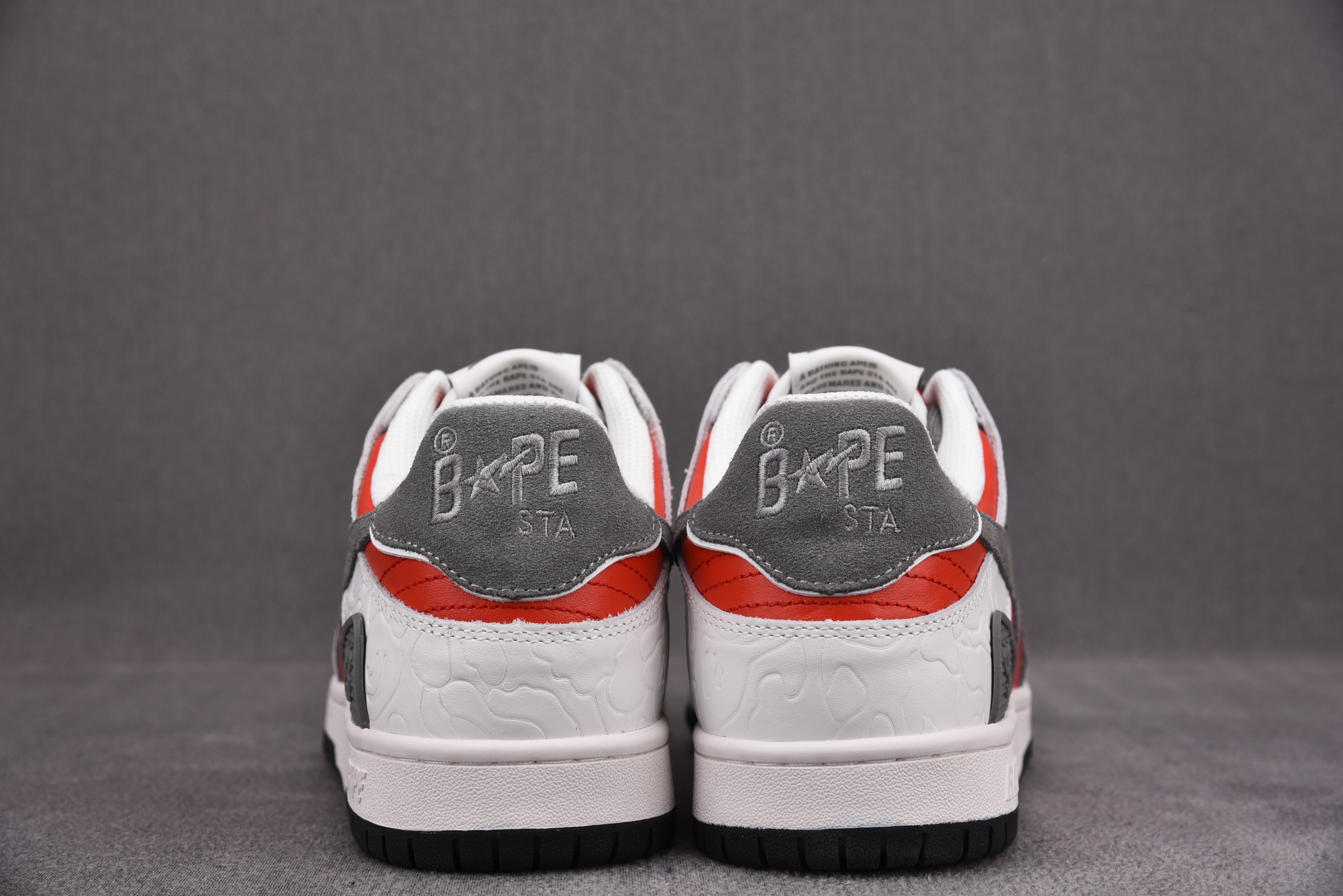 A Bathing Ape Bape SK8 Sta White Red