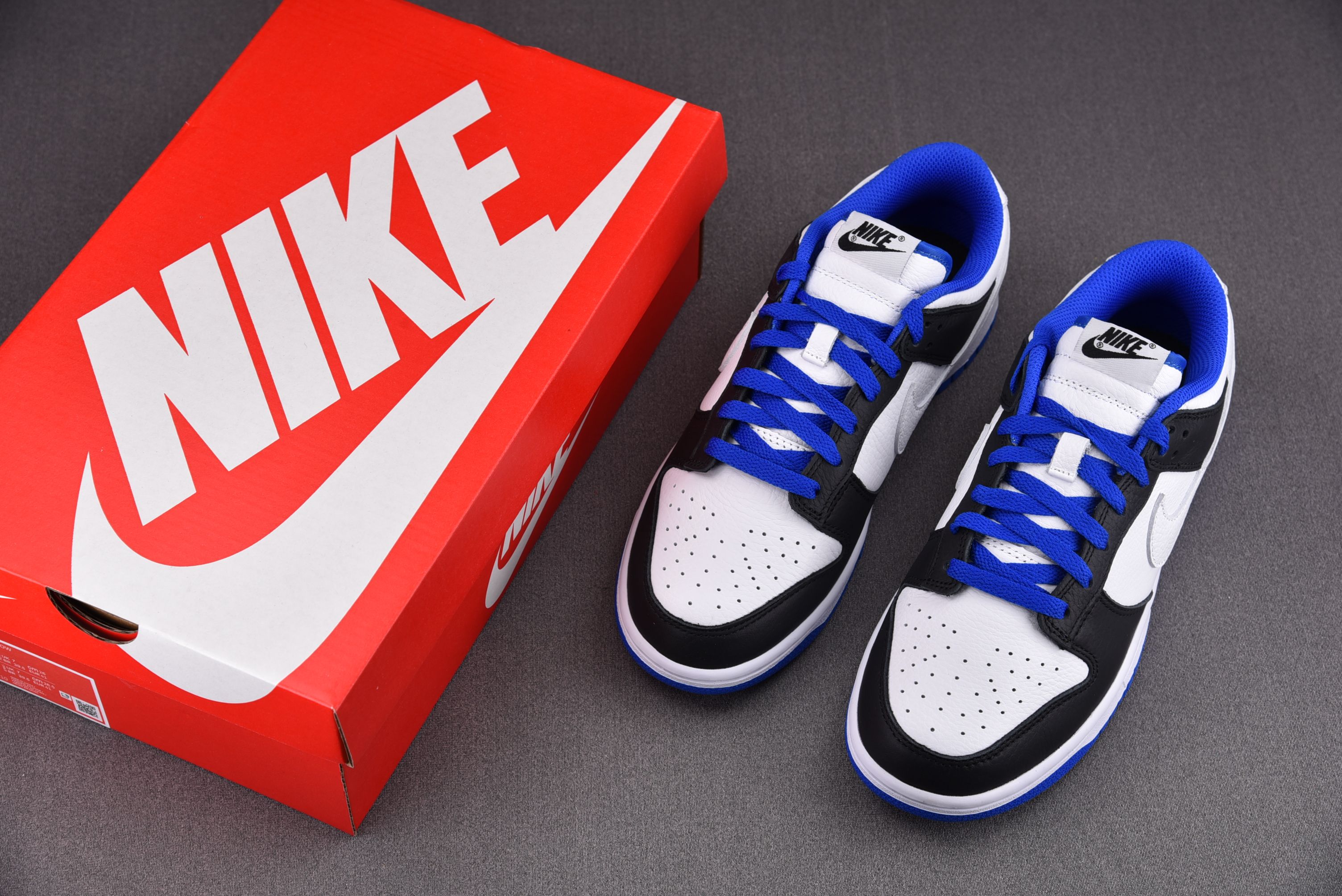 Nike Dunk Low White Black Royal