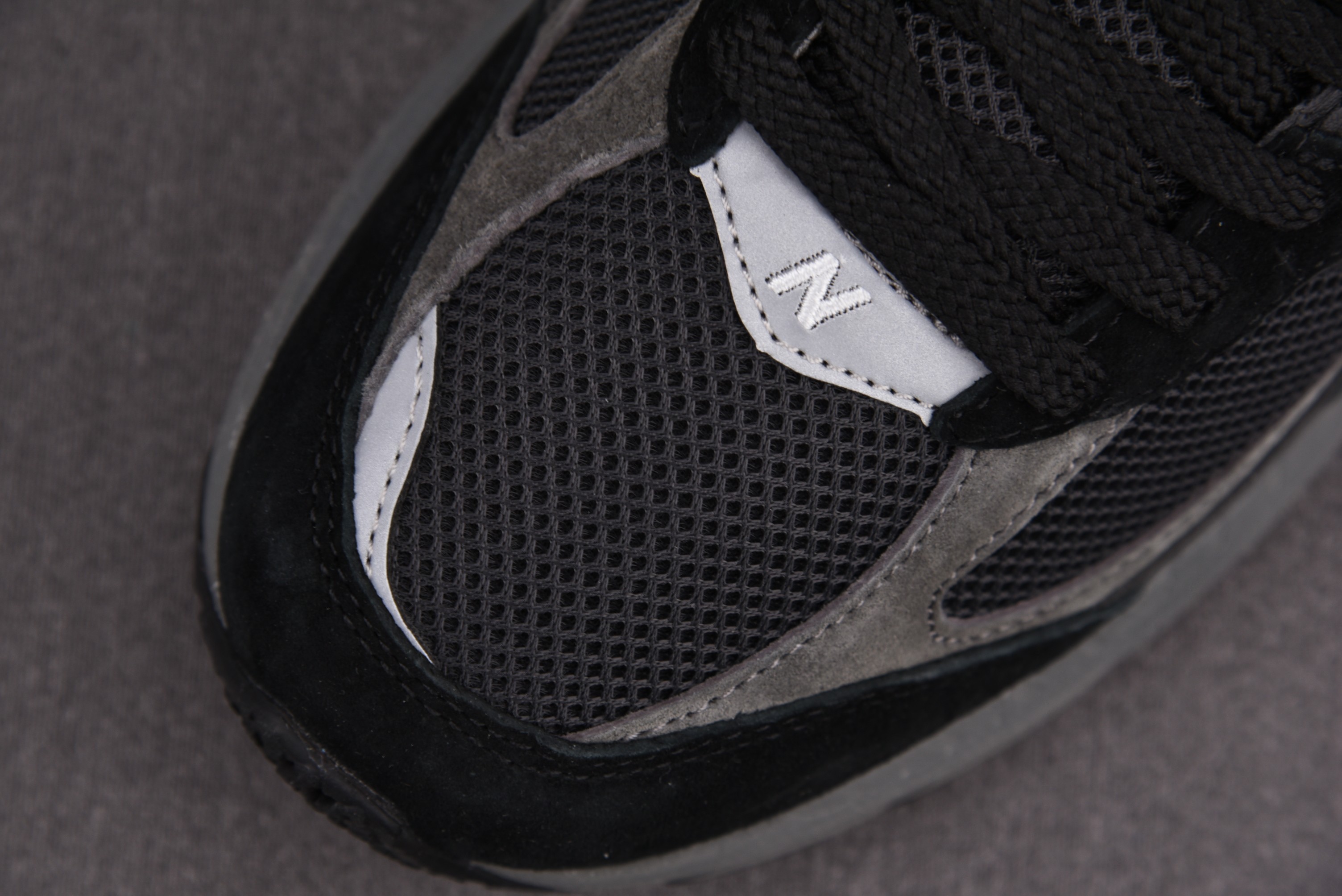 New Balance 2002R Black Dark Grey White