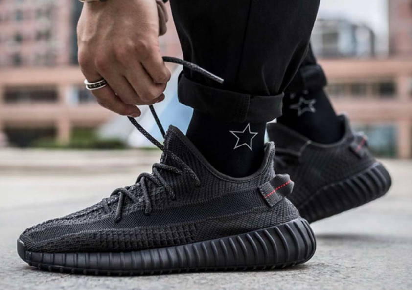 adidas Yeezy Boost 350 V2 Static Black Non-Reflective