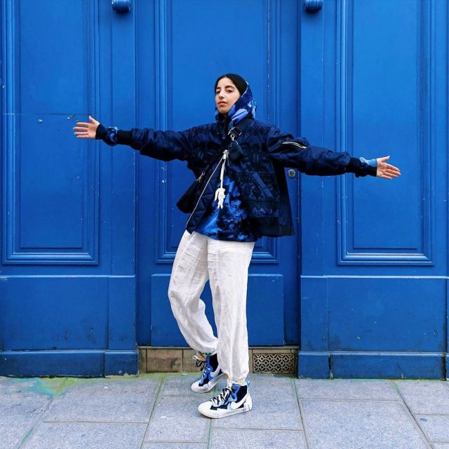 Nike Blazer High sacai White Black Legend Blue