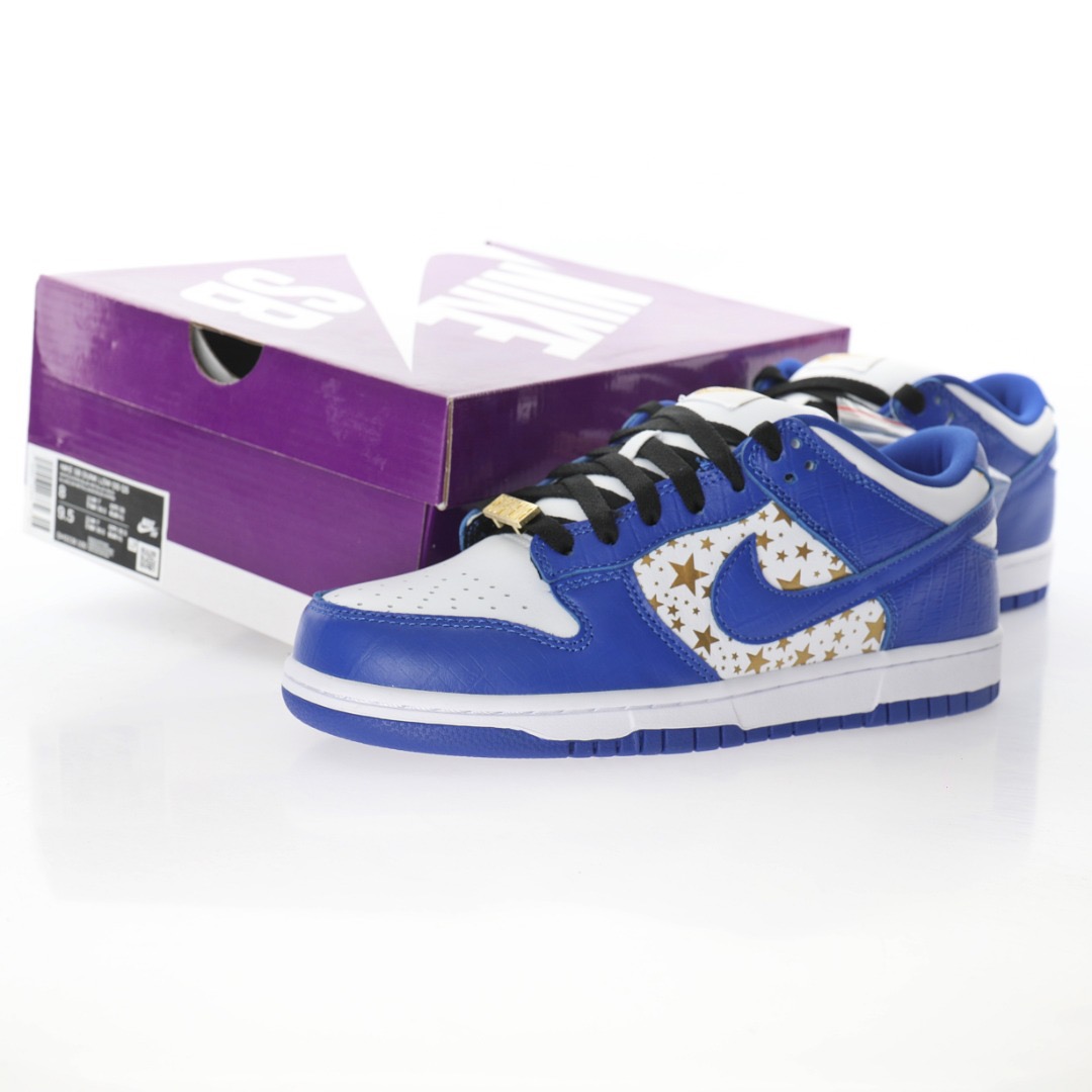 Nike SB Dunk Low Supreme Stars Hyper Royal