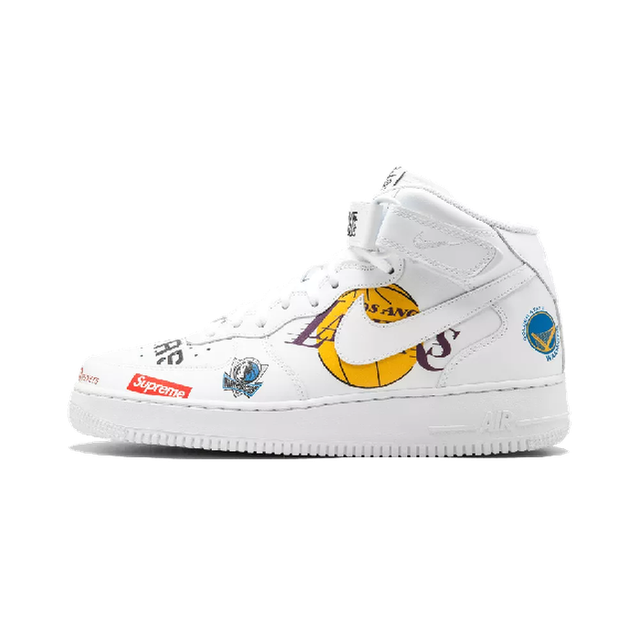 Air Force 1 Mid Supreme NBA White