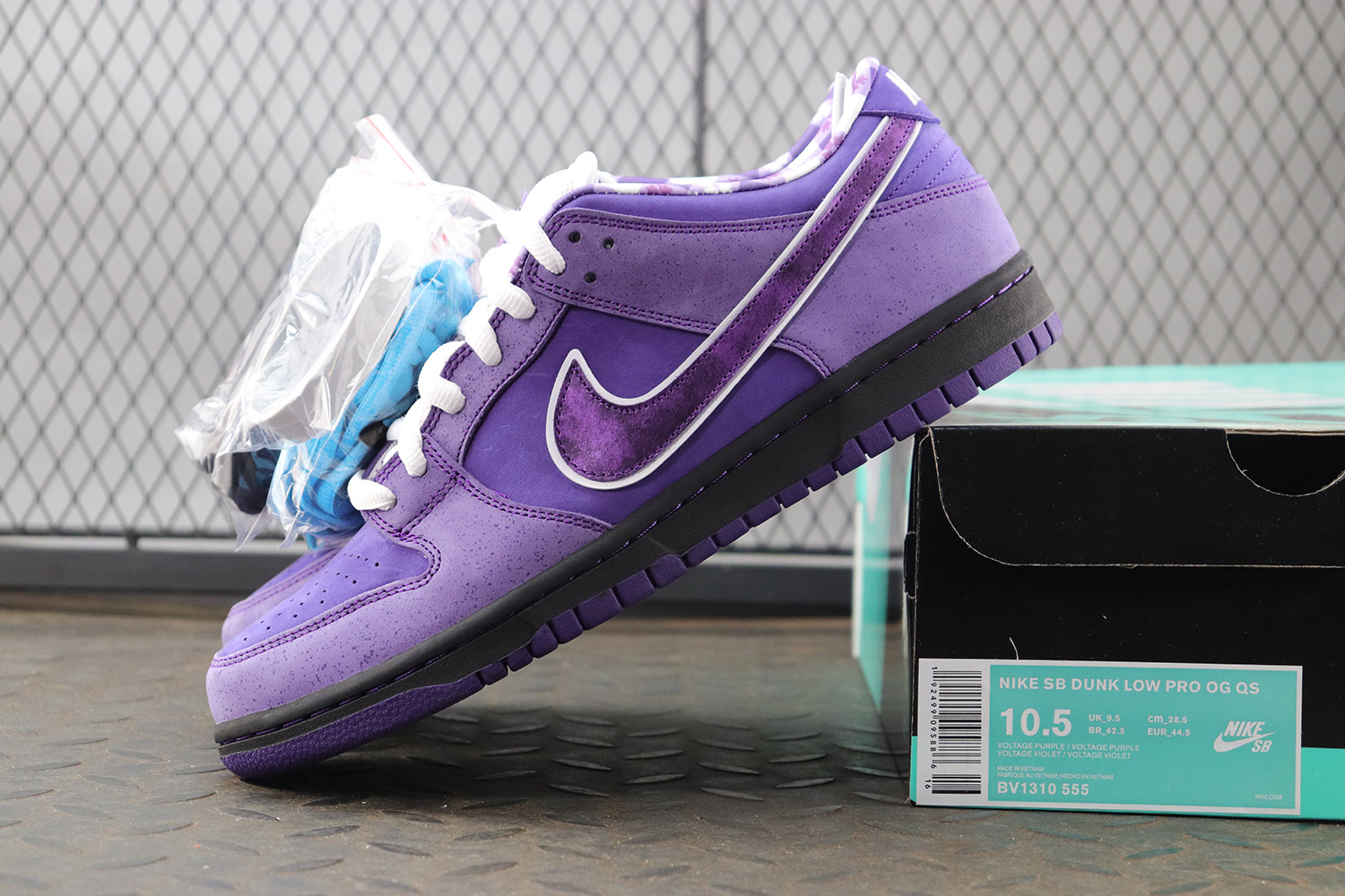 Nike SB Dunk Low Concepts Purple Lobster Regular Box