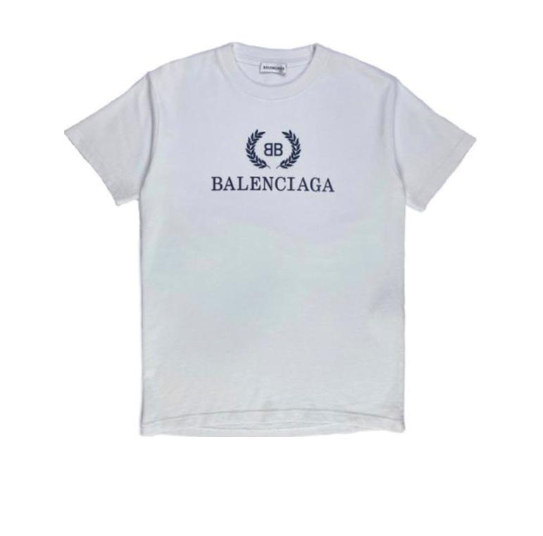 BB Balenciaga logo print T-Shirt White 5.16