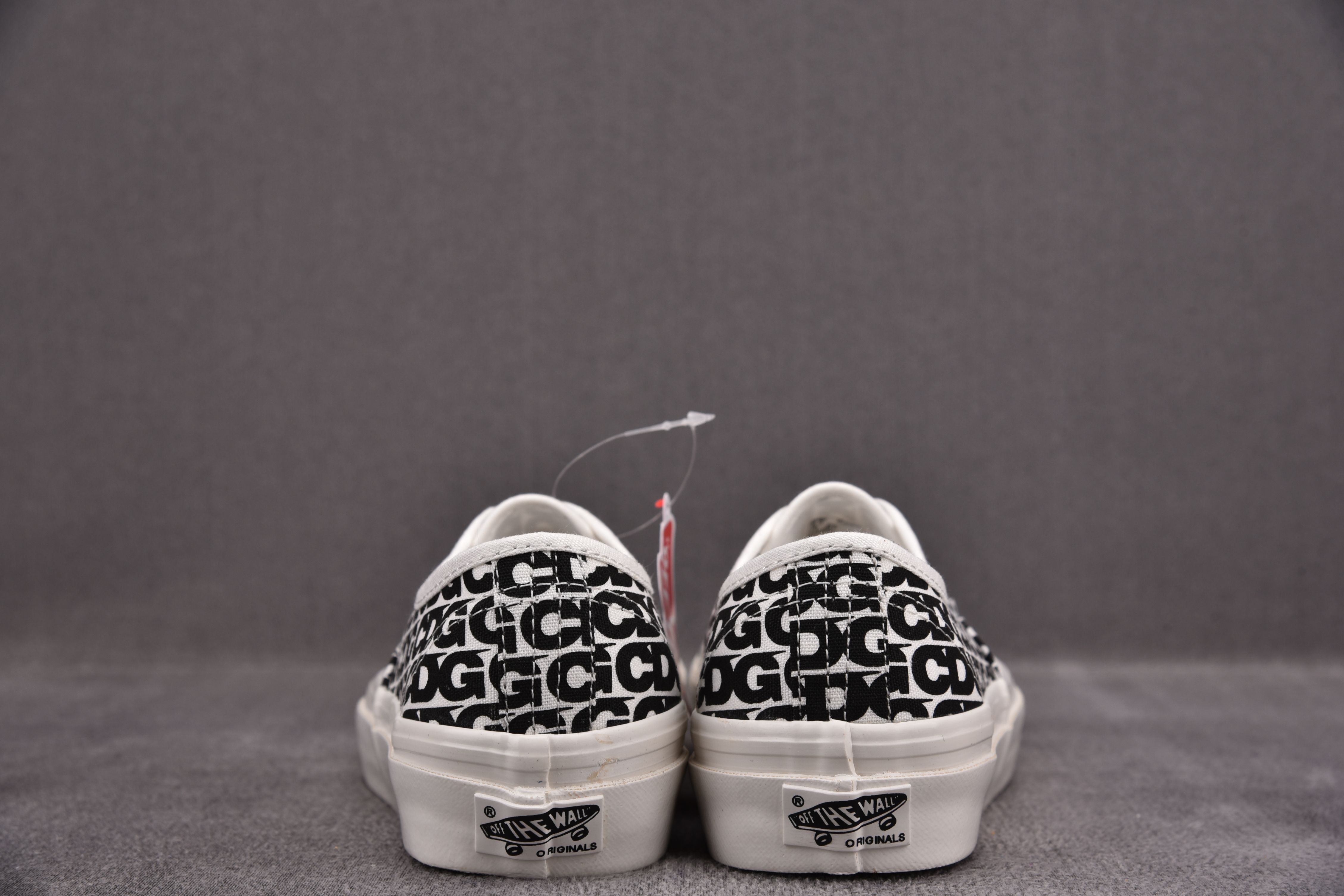 Vans Authentic Comme des Garcons Black Heel Tab (Curved Rubber)
