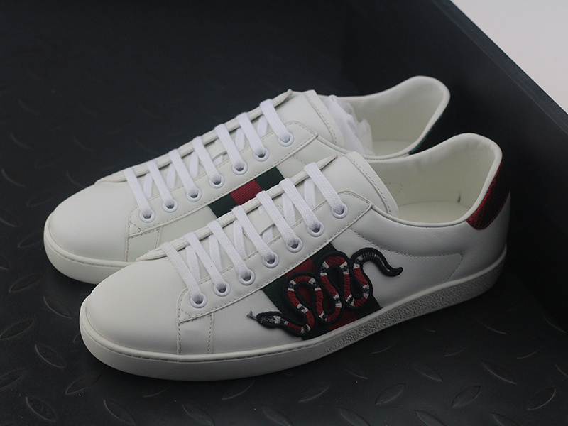 【Clearance】 Guci White Snake New Ace Sneakers（EU42=270MM）