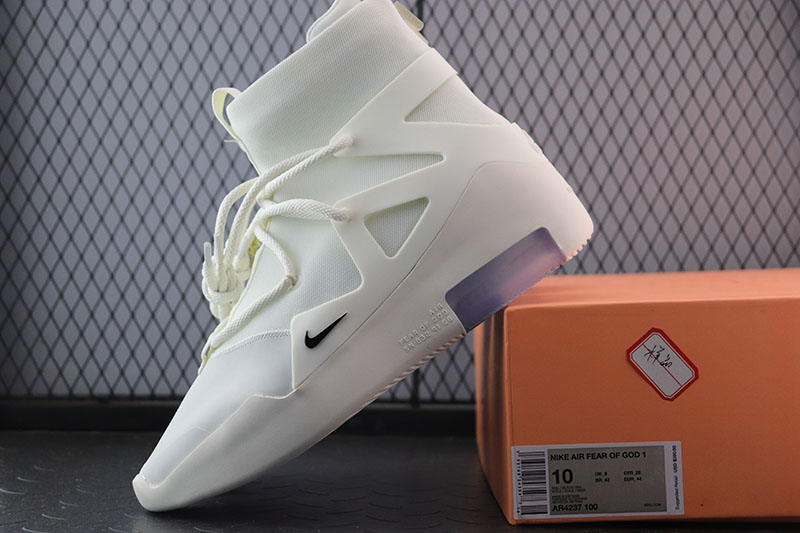 Nike Air Fear Of God 1 Sail Black