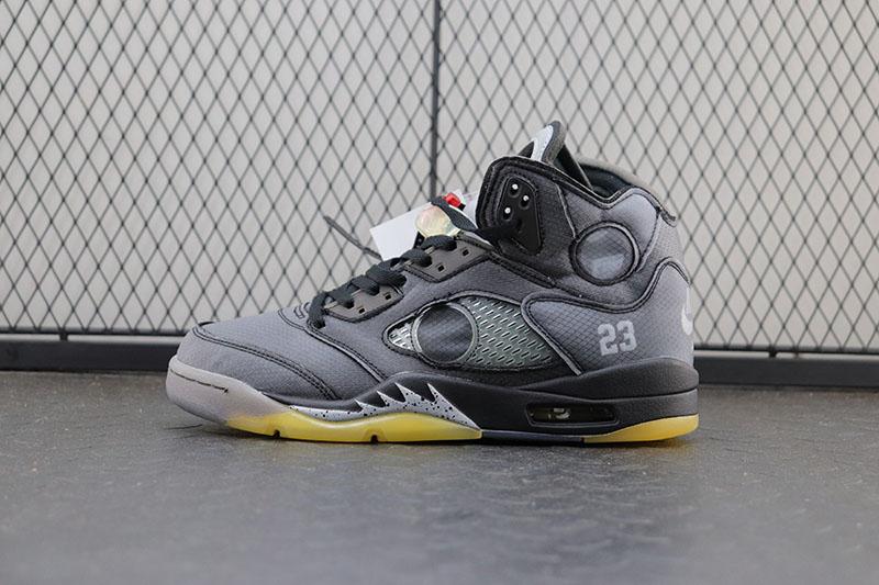 【Clearance】Jordan 5 Retro Off-White Black（US9）