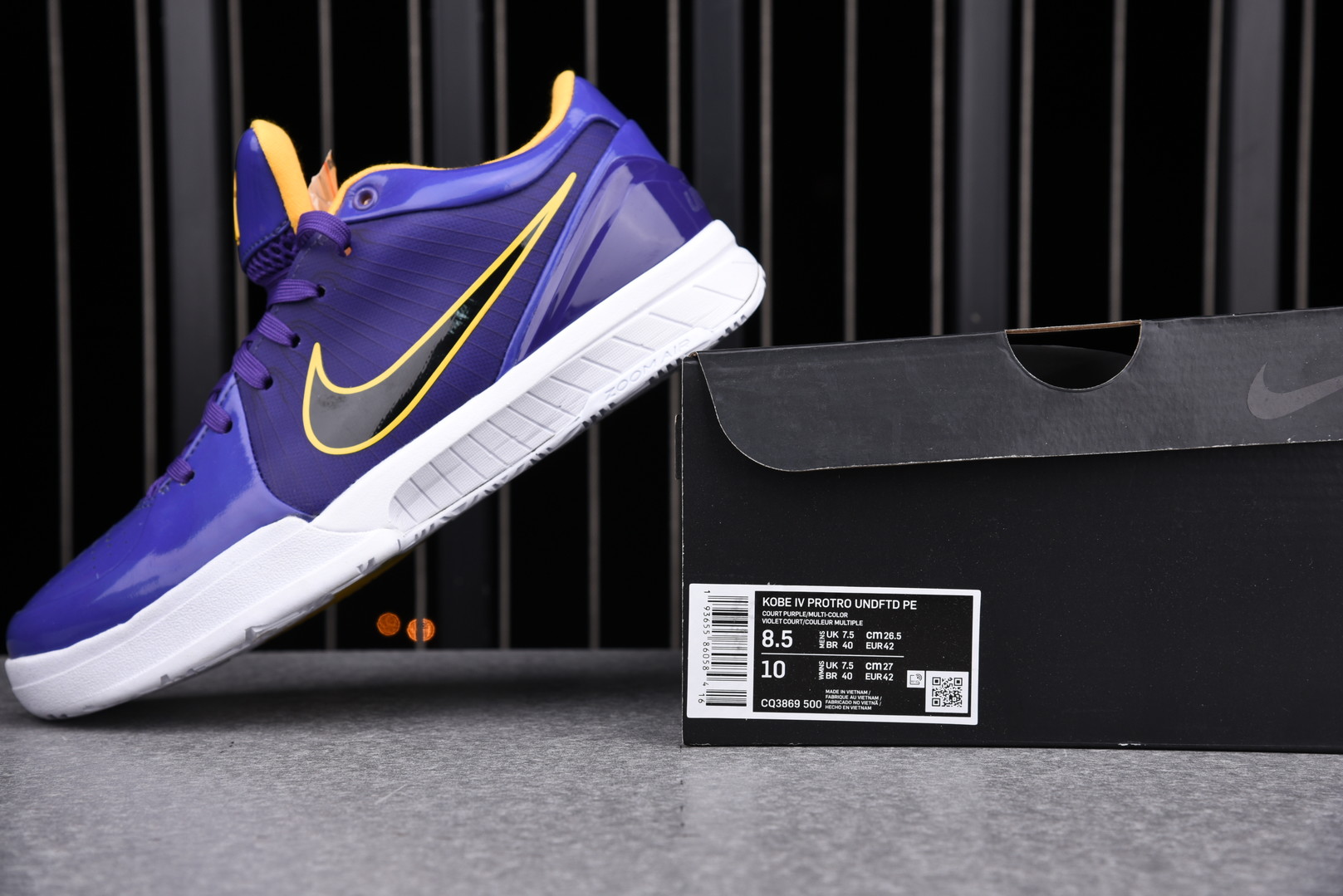 Nike Kobe 4 Protro Undefeated Los Angeles Lakers