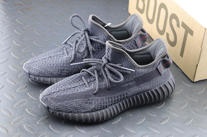 【Clearance】 adidas Yeezy Boost 350 V2 Static Black Non-Reflective（US4）