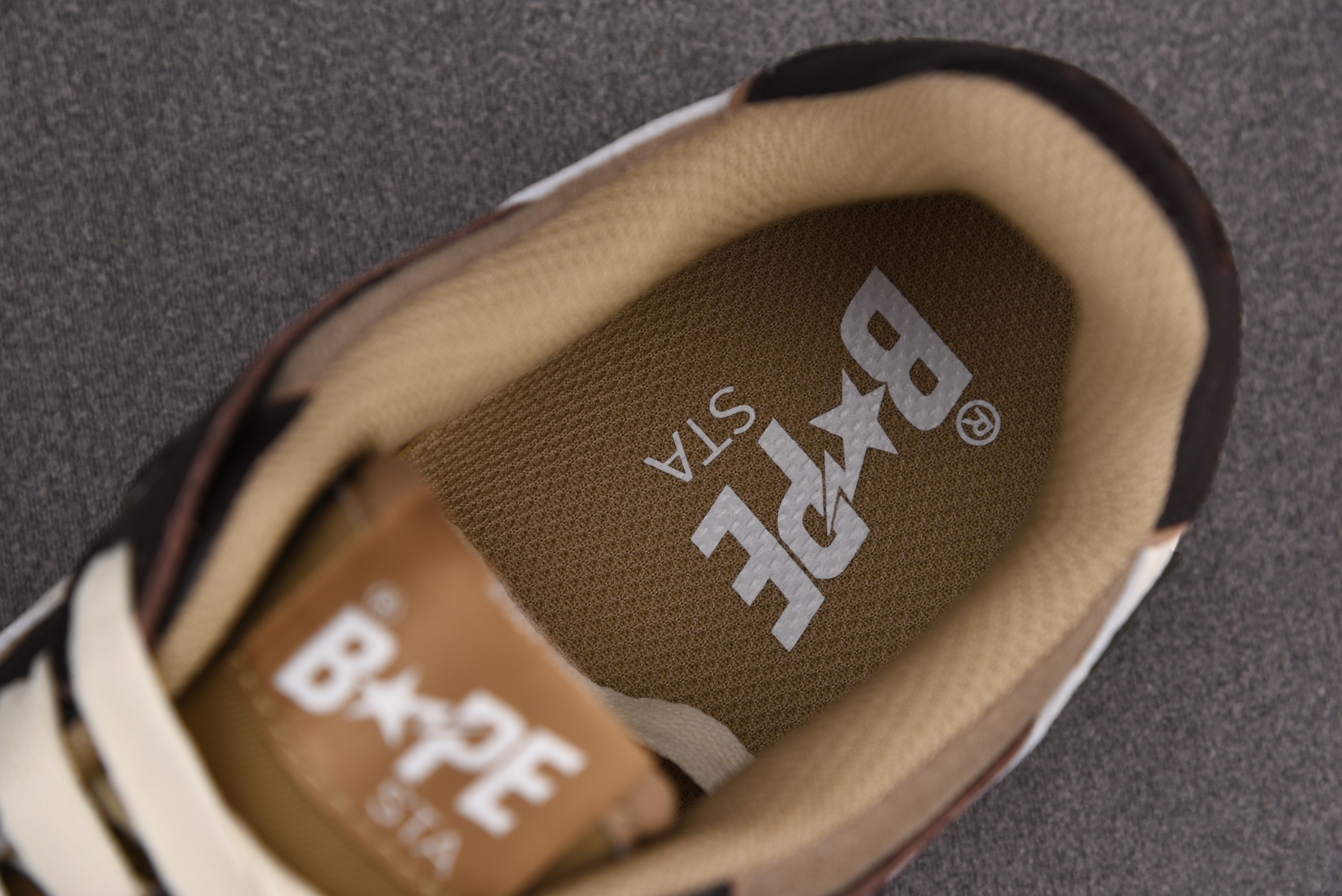 A Bathing Ape SK8 STA Sneakers Khaki Coffee