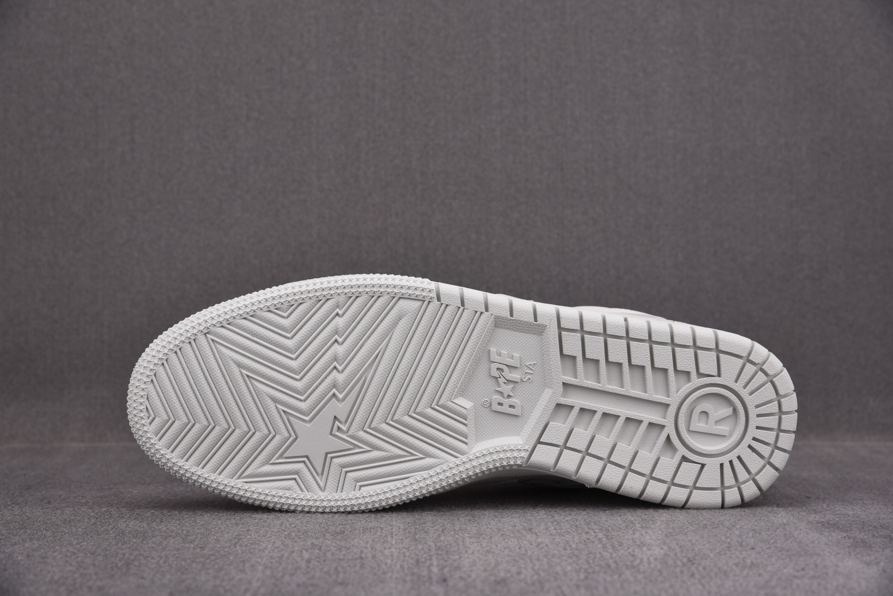 A Bathing Ape Bape SK8 Sta Triple White