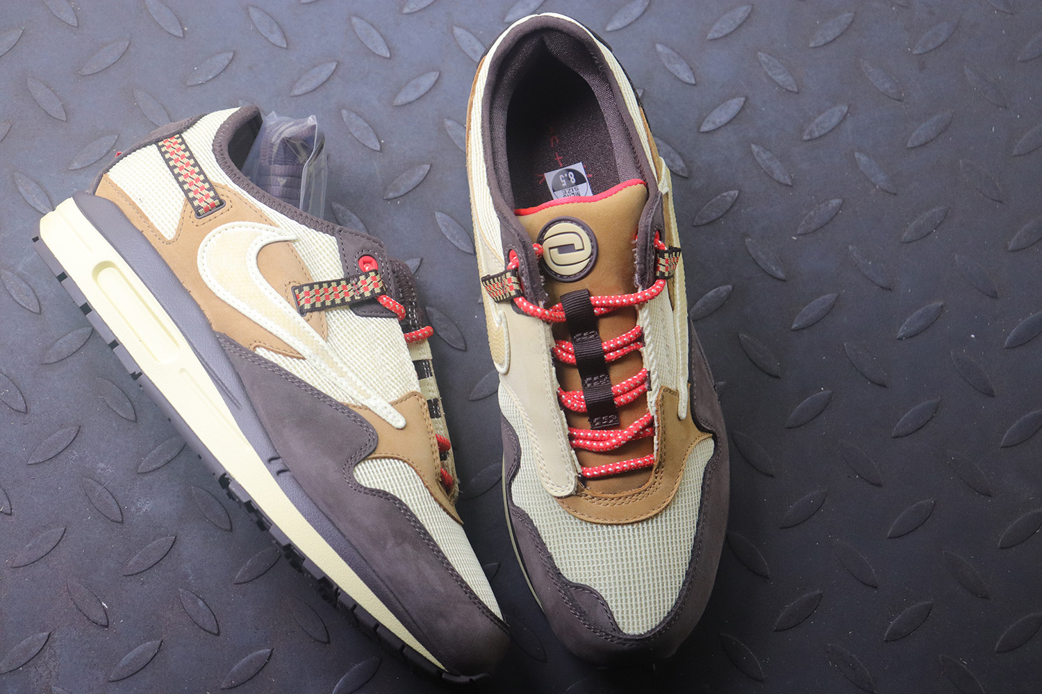 【Clearance】 Nike Air Max 1 Travis Scott Cactus Jack Baroque Brown（US9）