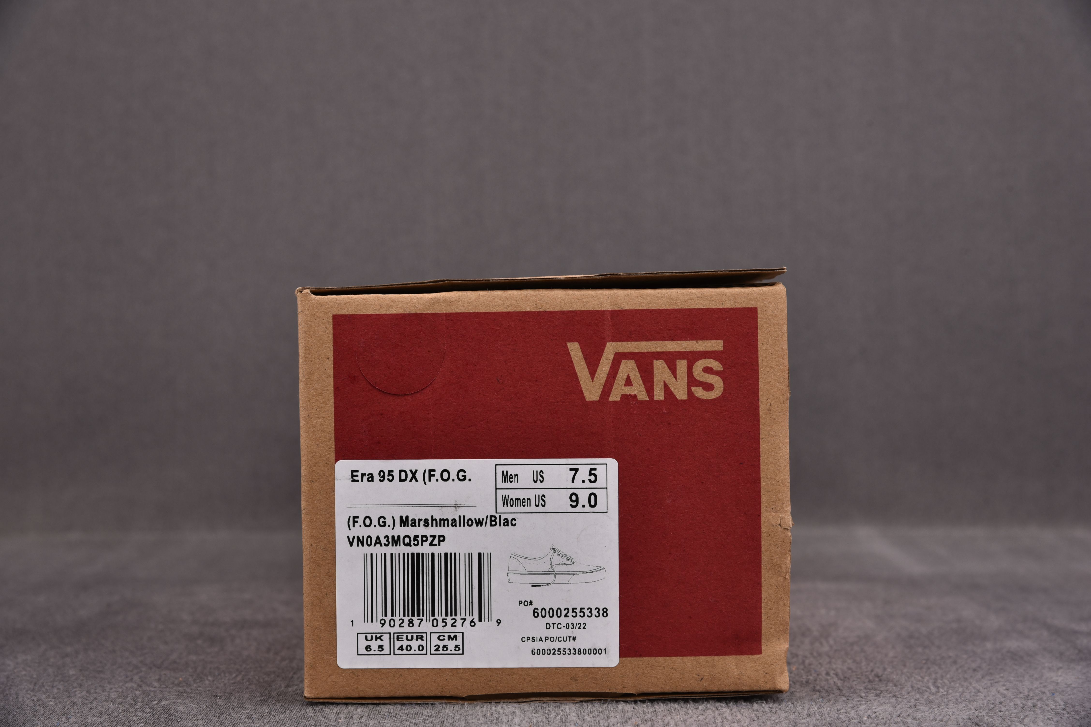 Vans Era 95 DX Fear of God White Black
