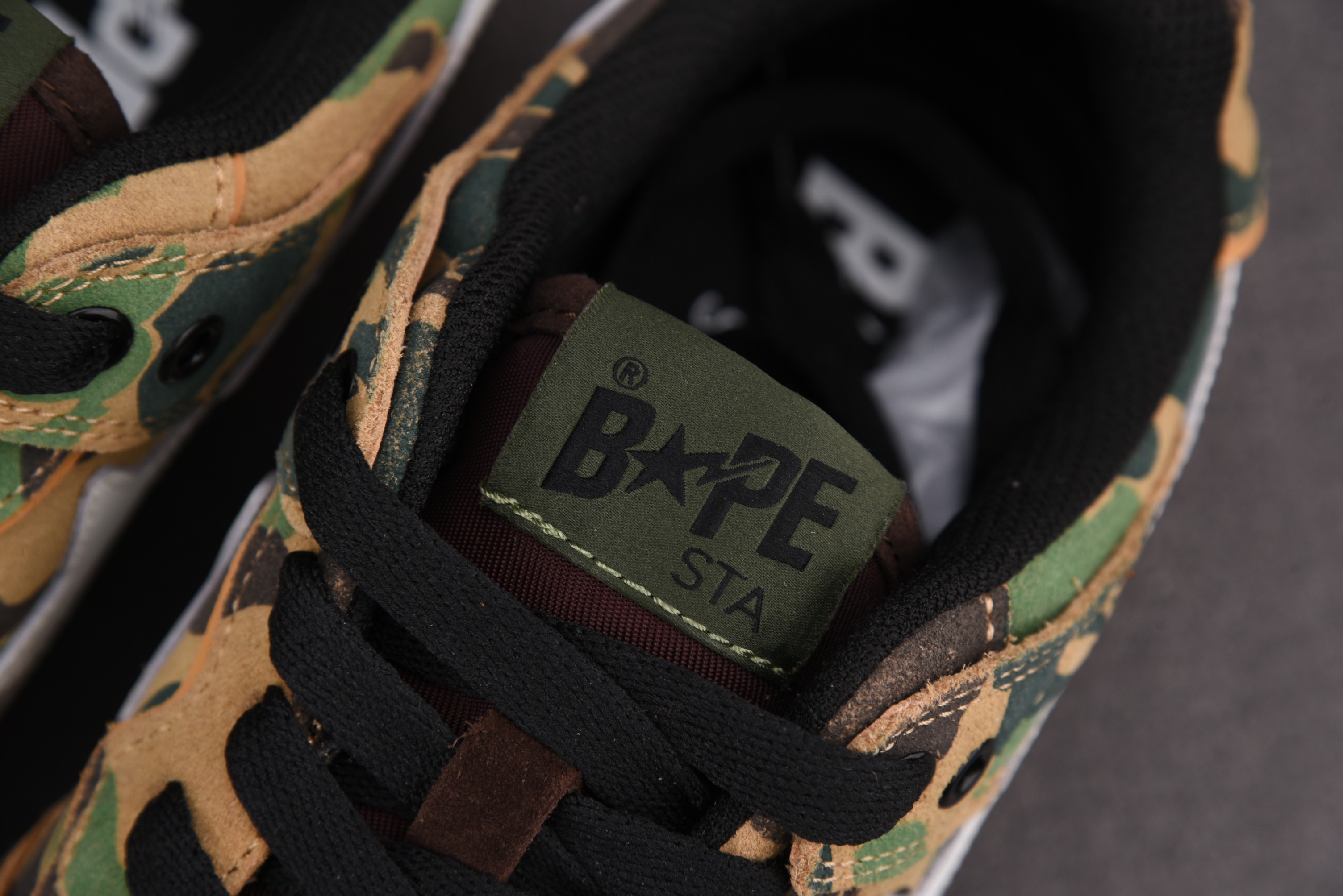 A Bathing Ape Bape SK8 Sta ABC Camo Green