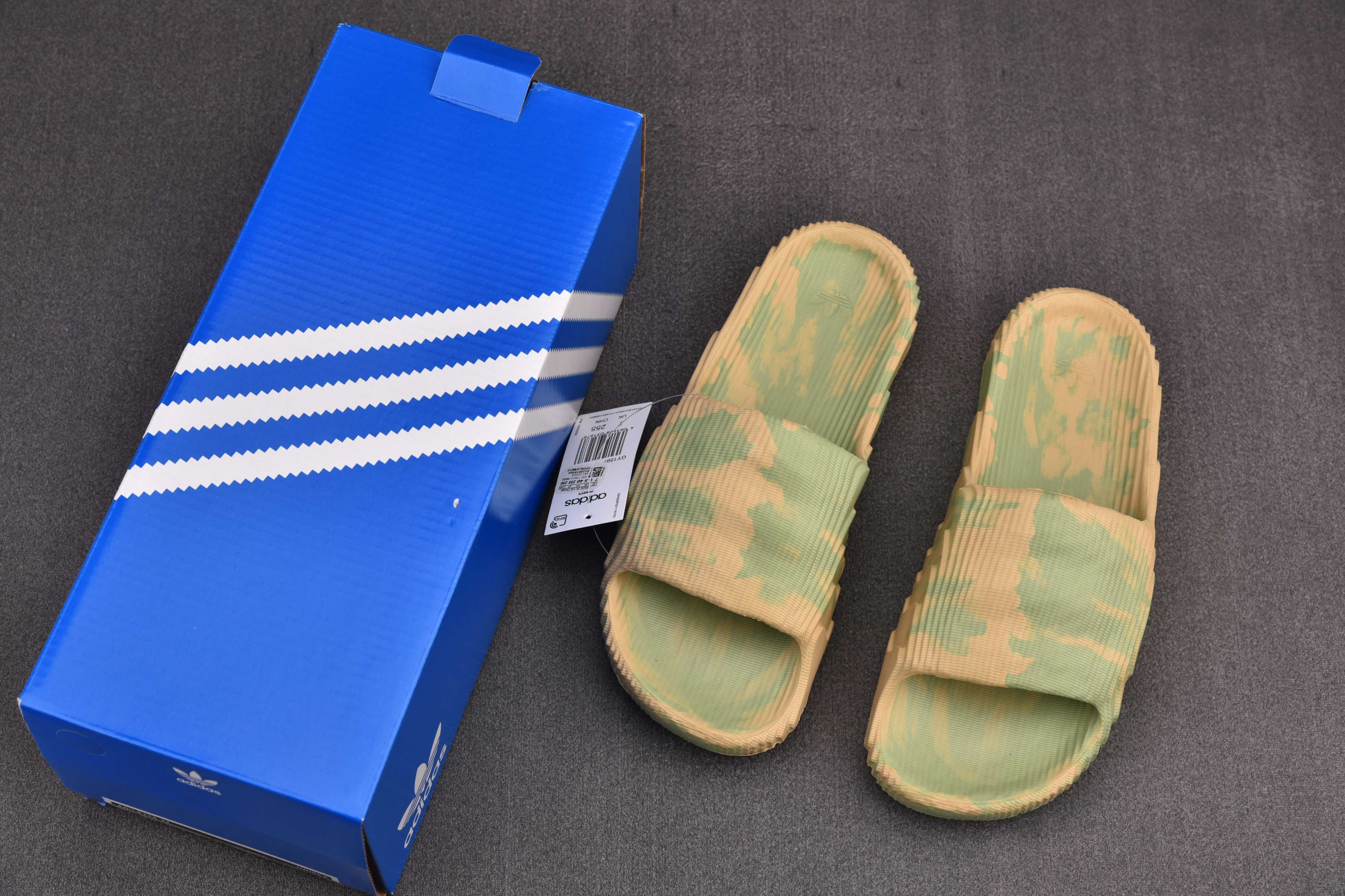 adidas Adilette 22 Slides Magic Lime St Desert Sand