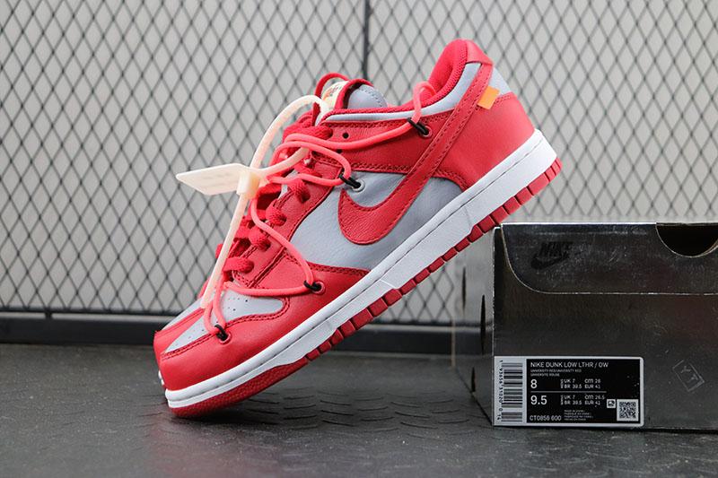 NIke SB Dunk Off White University Red