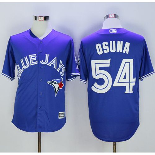 Toronto Blue Jays #54 Roberto Osuna Blue New Cool Base 40th Anniversary Stitched Jersey Men's
