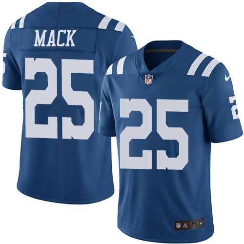 Indianapolis Colts #25 Marlon Mack Royal Blue Men's Stitched Limited Rush Jersey Men's