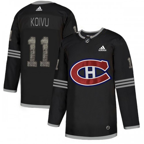 Adidas Montreal Canadiens #11 Saku Koivu Black Authentic Classic Stitched Jersey Men's