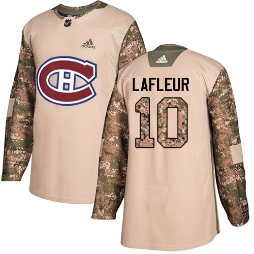 Adidas Montreal Canadiens #10 Guy Lafleur Camo Authentic 2017 Veterans Day Stitched Jersey Men's