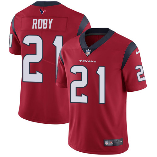 Houston Texans #21 Bradley Roby Red Alternate Men's Stitched Vapor Untouchable Limited Jersey Men's
