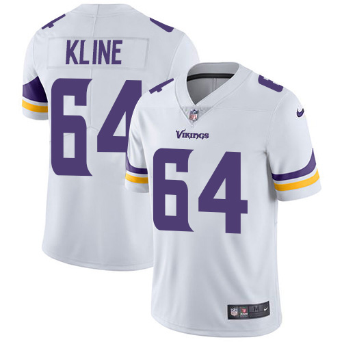 Minnesota Vikings #64 Josh Kline White Men's Stitched Vapor Untouchable Limited Jersey Men's
