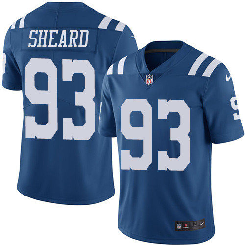 Indianapolis Colts #93 Jabaal Sheard Royal Blue Team Color Youth Stitched Vapor Untouchable Limited Jersey Youth