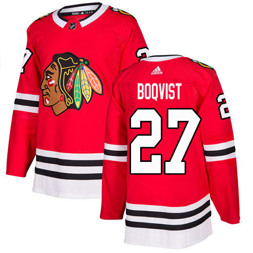 Adidas Chicago Blackhawks #27 Adam Boqvist Red Home Authentic Stitched Youth Jersey Youth