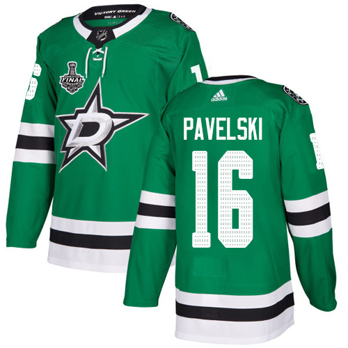 Adidas Dallas Stars #16 Joe Pavelski Green Home Authentic Youth 2020 Stanley Cup Final Stitched Jersey Youth