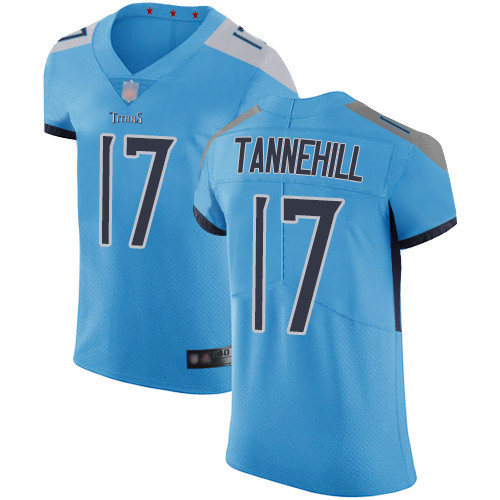 Titans #17 Ryan Tannehill Light Blue Alternate Men's Stitched Vapor Untouchable Elite Jersey
