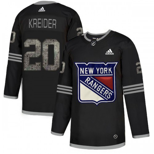 Adidas New York Rangers #20 Chris Kreider Black Authentic Classic Stitched Jersey Men's
