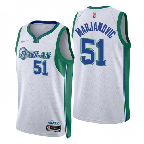 Dallas Dallas Mavericks #51 Boban Marjanovic Mens White 2021/22 Swingman Jersey - City Edition Mens