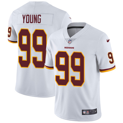 Commanders #99 Chase Young White Youth Stitched Vapor Untouchable Limited Jersey
