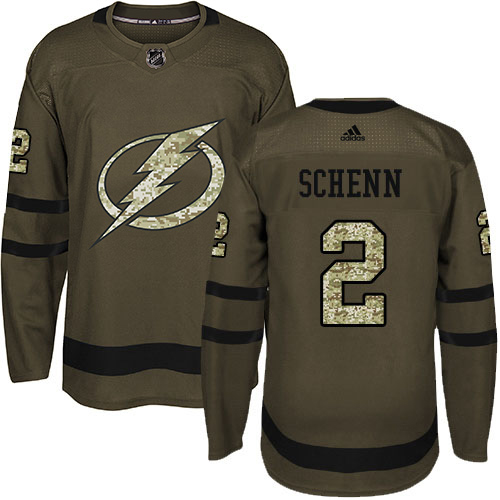 Adidas Tampa Bay Lightning #2 Luke Schenn Green Salute to Service Youth Stitched Jersey Youth