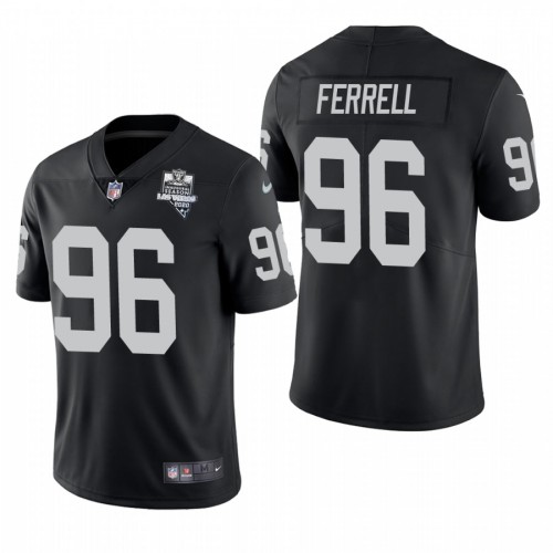 Las Vegas Las Vegas Raiders #96 Clelin Ferrell Men's 2020 Inaugural Season Vapor Limited Jersey Black Men's