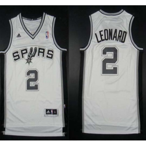 Revolution 30 San Antonio Spurs #2 Kawhi Leonard White Stitched Jersey Mens