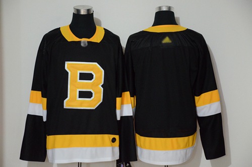Adidas Bruins Blank Black 2019-20 Authentic Third Stitched Jersey