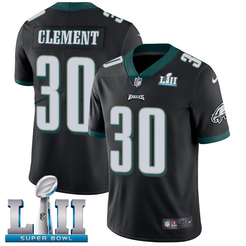 Philadelphia Eagles #30 Corey Clement Black Alternate Super Bowl LII Youth Stitched Vapor Untouchable Limited Jersey Youth