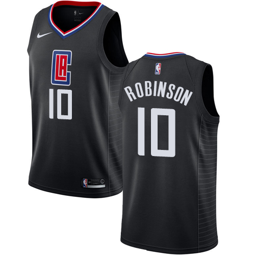 Los Angeles Clippers #10 Jerome Robinson Black Swingman Statement Edition Jersey Mens