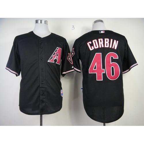 Arizona Diamondbacks #46 Patrick Corbin Black Cool Base Stitched Jersey Men's
