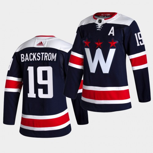 Adidas Washington Capitals #19 Nicklas Backstrom Men's 2021-22 Alternate Authentic Jersey - Black Men's