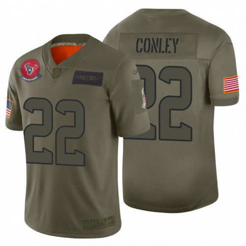 Houston Texans #22 Gareon Conley 2019 Salute To Service Camo Limited Jersey Men's