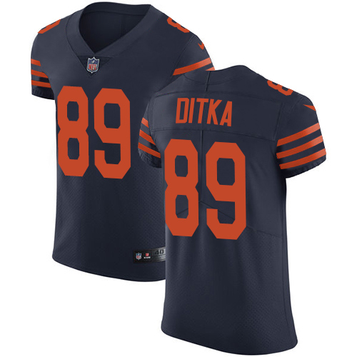 Bears #89 Mike Ditka Navy Blue Alternate Men's Stitched Vapor Untouchable Elite Jersey