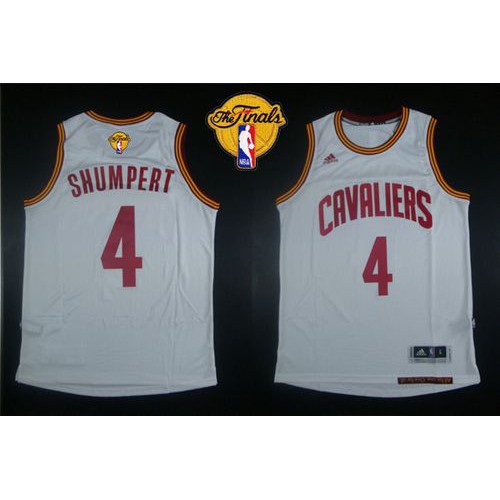 Revolution 30 Cleveland Cavaliers #4 Iman Shumpert White The Finals Patch Stitched Jersey Mens